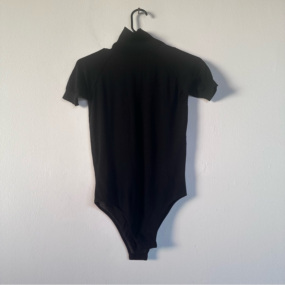 ALAIA Short Sleeve Bodysuit Noir Black - Picture 8 of 11